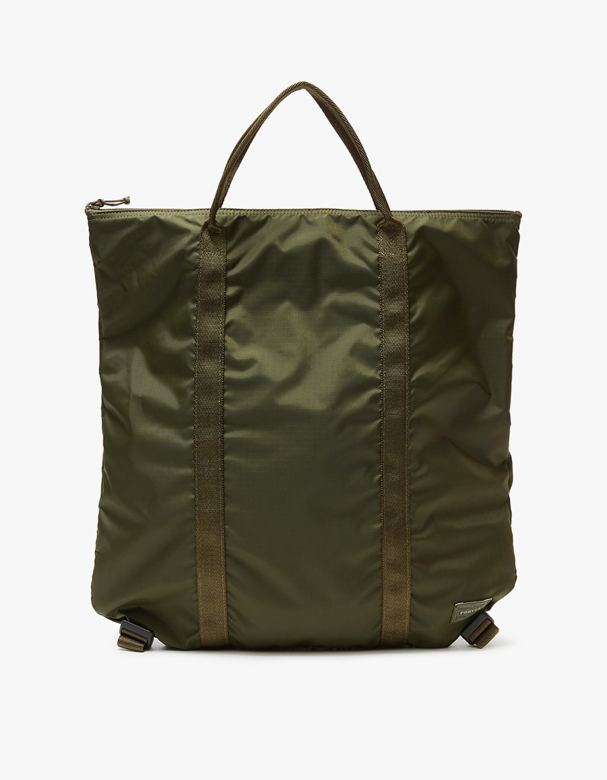 Flex 2Way Tote Bag in Olive