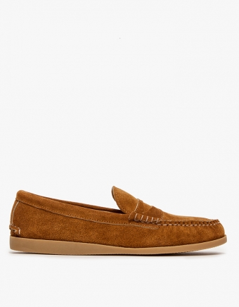 Toast Suede Penny Loafer Gum