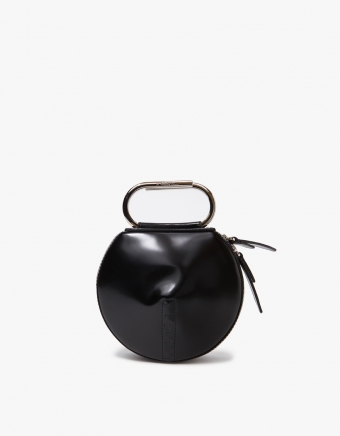 Alix Circle Clutch in Black
