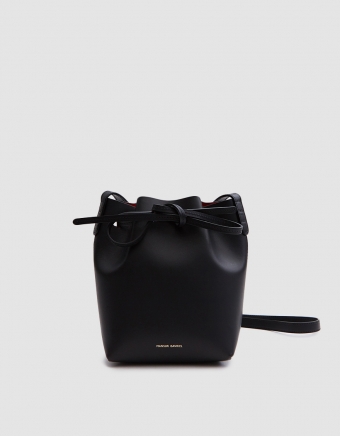 Mini Mini Bucket in Black/Flamma