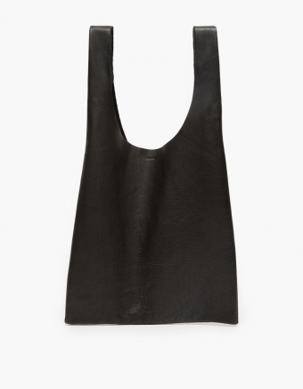 Leather Baggu in Black