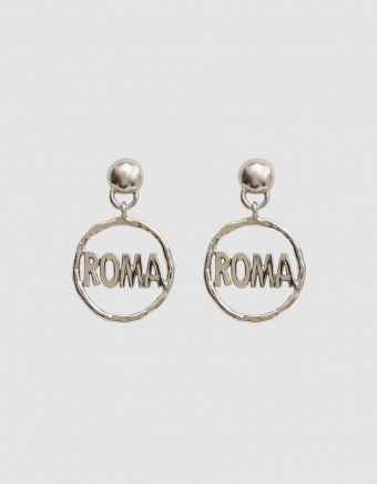 Roma Earrings in White Bronze