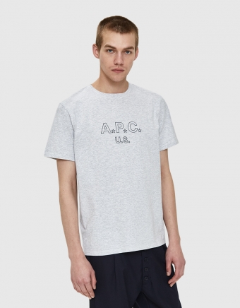 US Star T-Shirt in Heather Grey