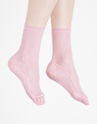 Pink Solid Socks