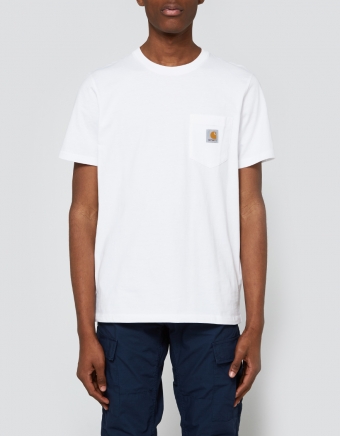 S/S Pocket T-Shirt in White