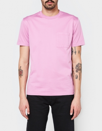 Pocket T-Shirt Glow Pink Mercerized