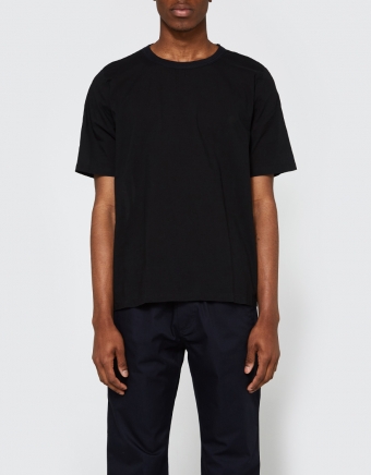 Weaved T-Shirt Black Voile
