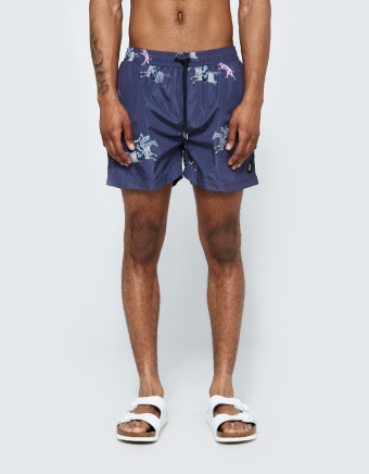 Warrior Swim Short in Black