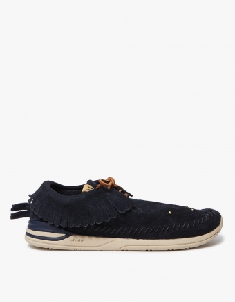 Maliseet Shaman-Folk in Navy (Veggie Suede)