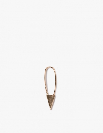 Mini Triangle Safety Pin in 14kt Gold