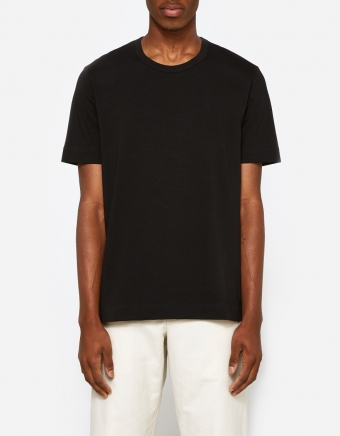Crew Neck SS Tee in Black