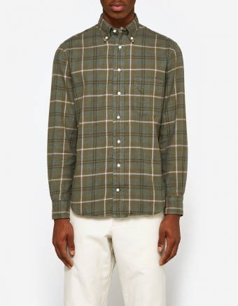 Woodland Hunting Plaid Shirt in Green
