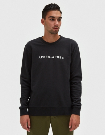 APRES Boxy Crew in Black