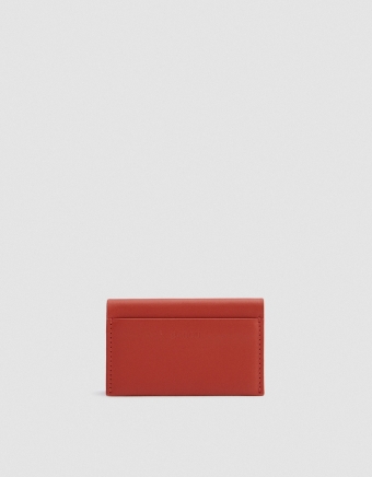 Card Holder in Brick Red