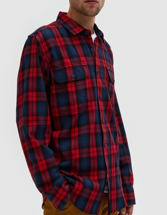 Norwich Woven Shirt in Red Multi