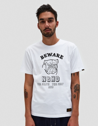 Beware-1 SS Tee in White