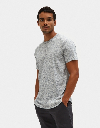 SS Raglan Tee Ringspun Jersey in Ice