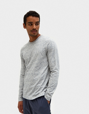 LS Set-In Tee Ringspun Jersey in Ice