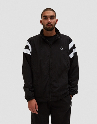 Monochrome Tennis Jacket in Black
