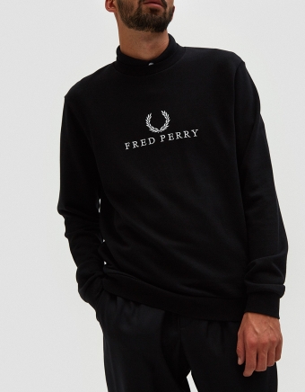Monochrome Tennis Sweatshirt in Black