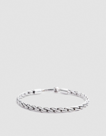 Chunky Sterling Silver Chain Rope Bracelet