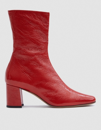 Mira Crinkle Patent Boot