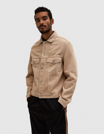 Boris Denim Jacket in Sand