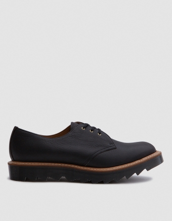 1461 Ripple Sole 3-Eye Shoe in Black