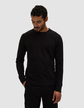 Heavy oz. Crewneck Sweatshirt in Black