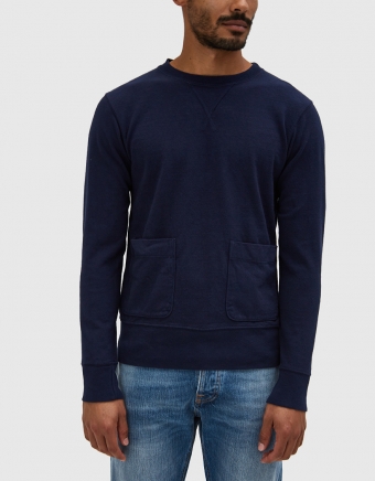 Heavy oz. Crewneck Sweatshirt in Navy