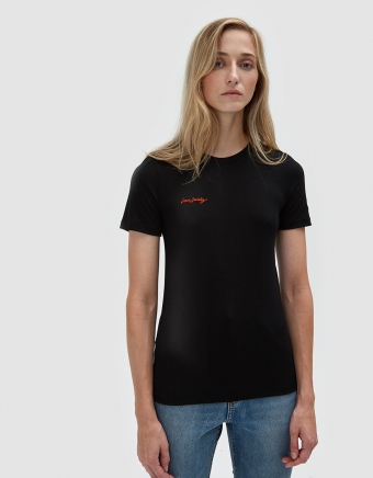 Linfield Lyocell T-Shirt with Embroidery