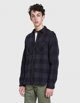 BM Shirt in Grey Quilted Plaid