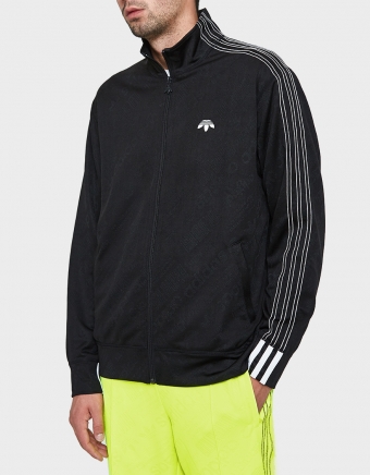 AW Jacquard Track Top in Black