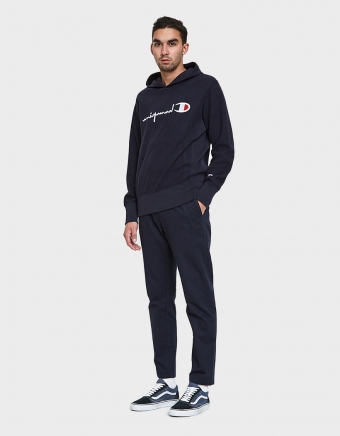RW Reverse Hooded Sweatshirt in Navy