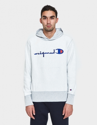 RW Reverse Hooded Sweatshirt in Grey