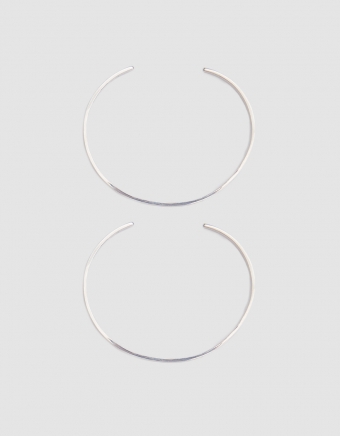 Set of Two Sterling Silver Cuffs