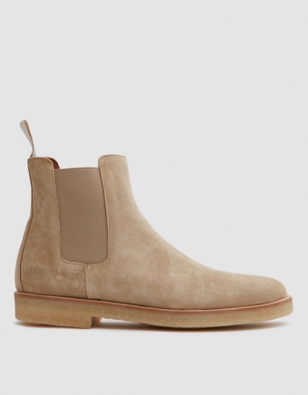 Chelsea Boot in Tan Suede
