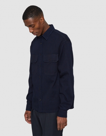 Soft Military Shirt in Dark Indigo