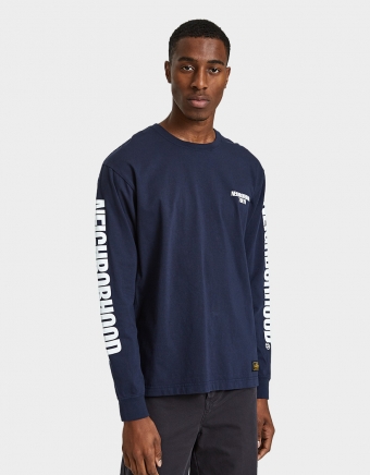 Long Sleeve C.I. Tee in Navy