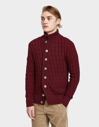 Stark Cardigan in Passport Red