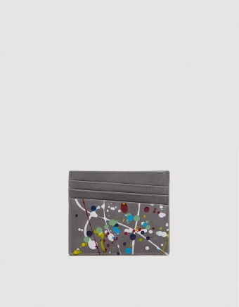 Plain Leather Painter Treatment Cardholder