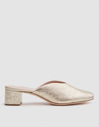 Lulu Crinkle in Metallic Champagne