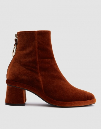 Ring Slim Boots in Velvet Copper