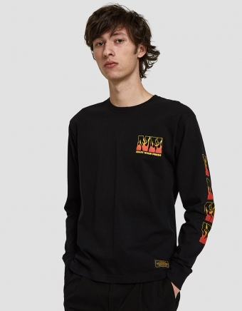 Long Sleeve Hell Tee in Black