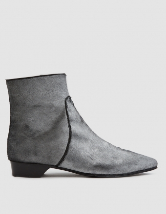 Pointy Ankle Zip Bootie on Low Heel