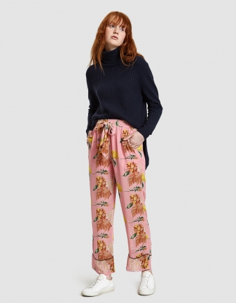 Mercer Knit Rollneck Sweater in Total Eclipse