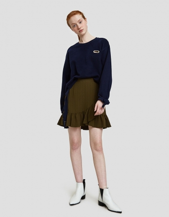 Clark Mini Skirt in Army