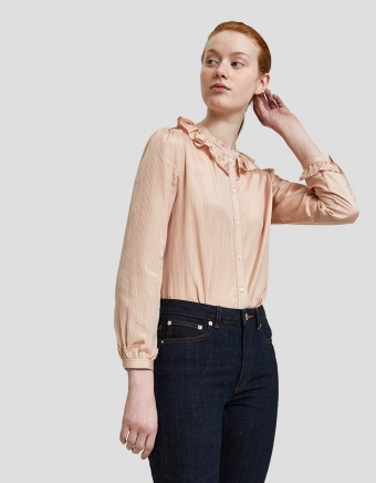 Blouse Josephine in Beige Rose