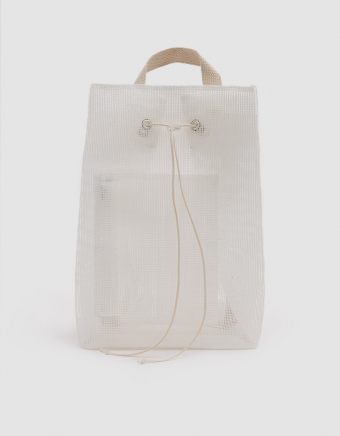 Mesh Backpack in Blanc