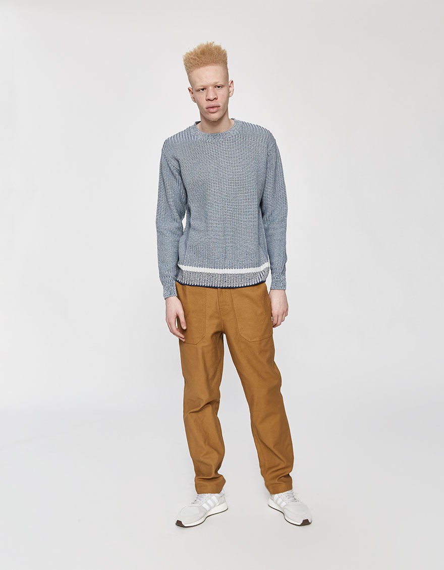 Basket Knit Crew Sweater